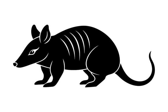 Armadillo Silhouette Icon Vector: A Versatile Design Element