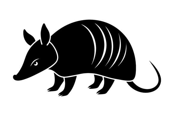 Armadillo Silhouette Vector Icon: A Versatile Design Element for Modern Creations