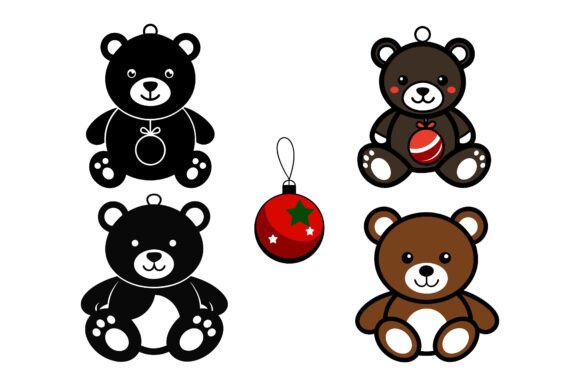 Cute Teddy Bear Baby Shower Clipart Set: A Versatile Design for Every Occasion