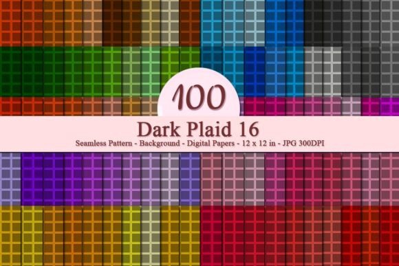 Dark Plaid 16 Seamless Pattern: A Versatile Digital Paper for Creative and Business Uses