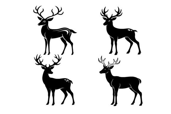 Deer Silhouette Vector Icon Bundle: A Strategic Design Resource for Modern Creators