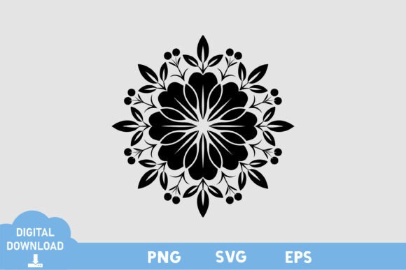 Floral Black and White Design 18: A Minimalist Logo for Modern Branding