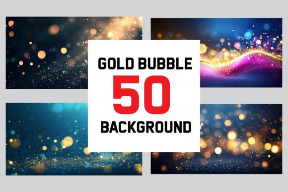 Gold Bubbles and Vibrant Deep Colors: A Design Powerhouse