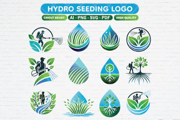 Grow Your Brand with the Hydro Seeding Logo Bundle Volume 1
