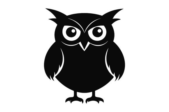 Owl Silhouette Vector Icon: A Versatile Design Element for Modern Creatives