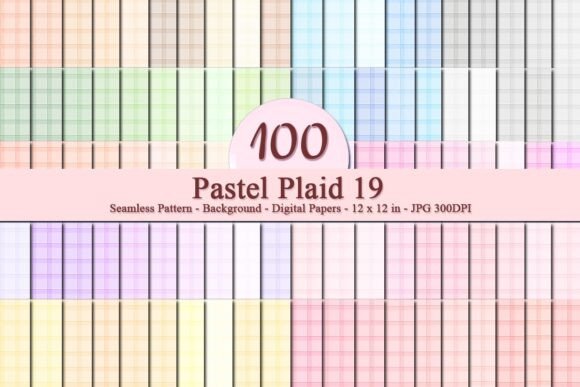 Pastel Plaid 19 Seamless Pattern: A Versatile Digital Resource for Creative Businesses