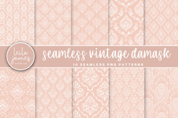 Pink Seamless Damask Vintage Patterns: Timeless Design for Modern Creativity