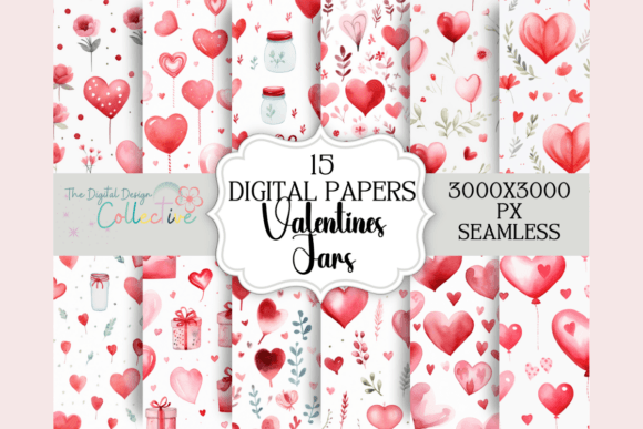Seamless Valentine’s Day Pattern Bundle for Creative Projects