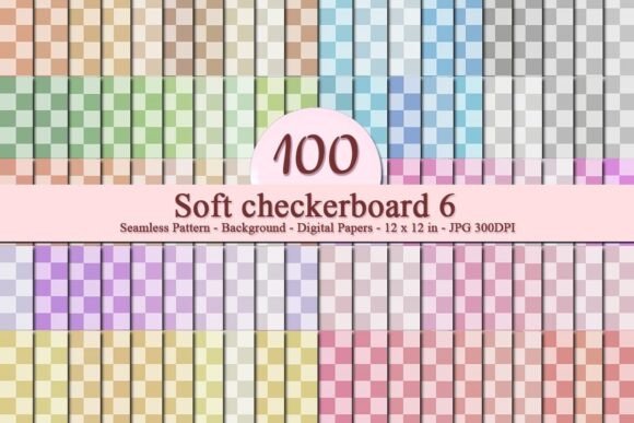 Soft Checkerboard 6 Seamless Pattern: A Versatile Design Tool