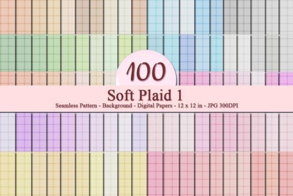Soft Plaid 1 Seamless Pattern – A Versatile Design Resource for Modern Creatives