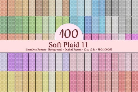 Soft Plaid 11 Seamless Pattern for Creative Projects