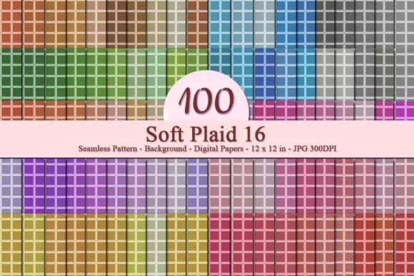 Soft Plaid 16 Seamless Pattern: A Versatile Digital Asset for Creative Projects