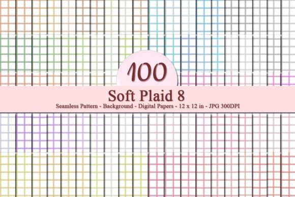 Soft Plaid 8 Seamless Pattern: A Versatile Design Asset for Creative Projects and Business Use