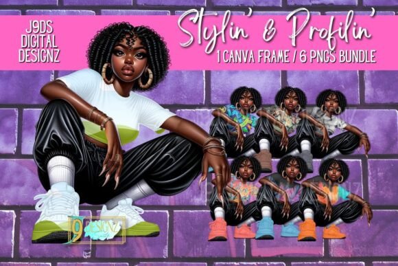 Stylin and Profilin Canva Frame PNGs: Elevate Your Designs with Urban Flair