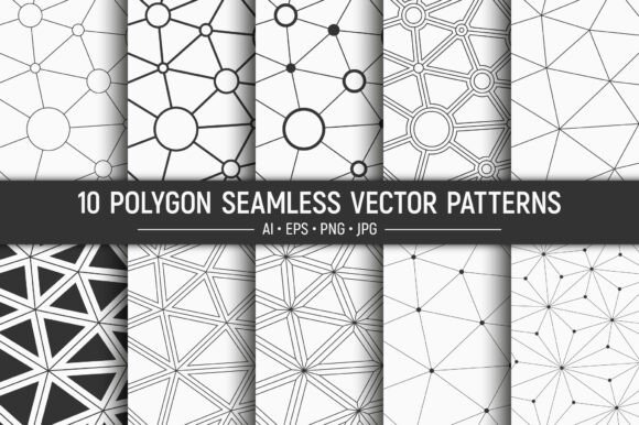 Unlocking Creativity with 10 Polygon Seamless Geometric Vector Pat