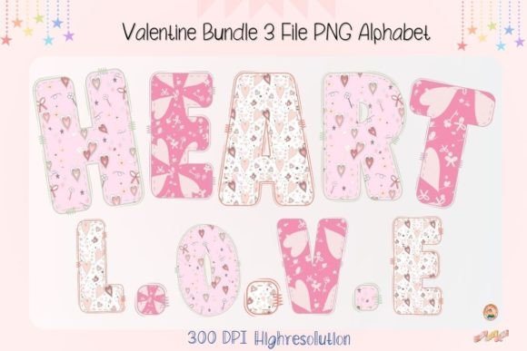 Valentine Doodle Alphabet Pastes: A Creative Tool for Designers
