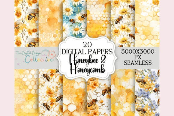 Watercolor Seamless Honeybee Bundle: A Strategic Tool for Creative Professionals