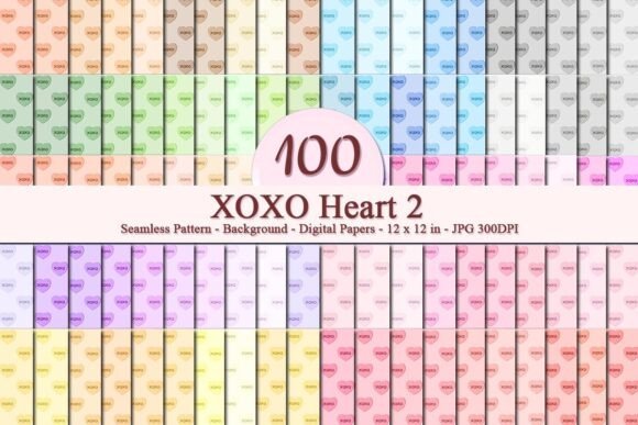 XOXO Heart 2 Seamless Pattern: A Versatile Design for Modern Businesses and Creative Projects